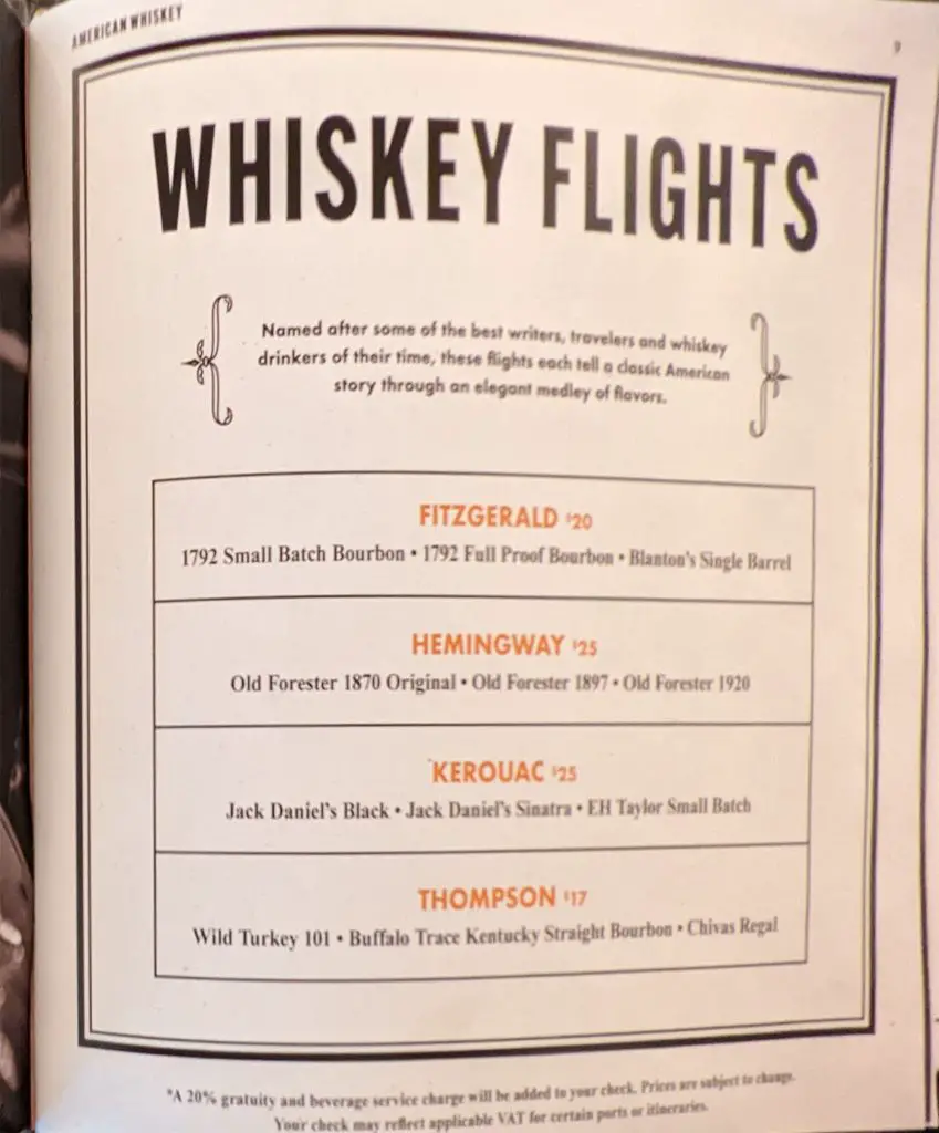 proof whiskey bar menu page 4