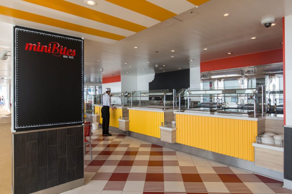 mini bites buffet counter on harmony of the seas