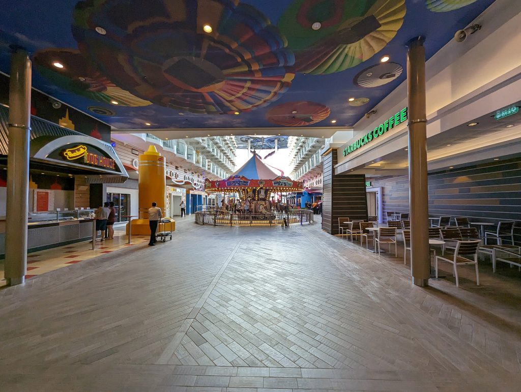 boardwalk entrance on harmony of the seas