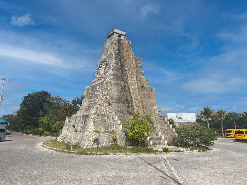 costa maya pyramid replica