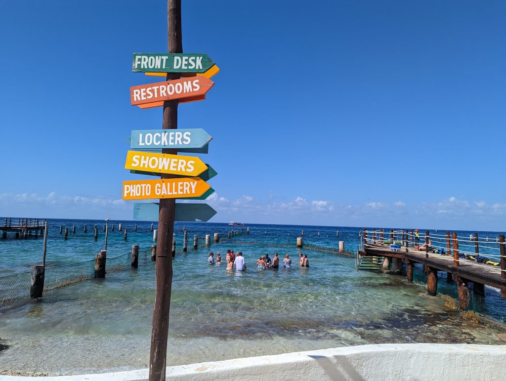 stingray beach sign