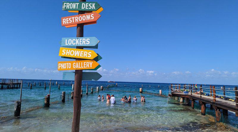 stingray beach sign