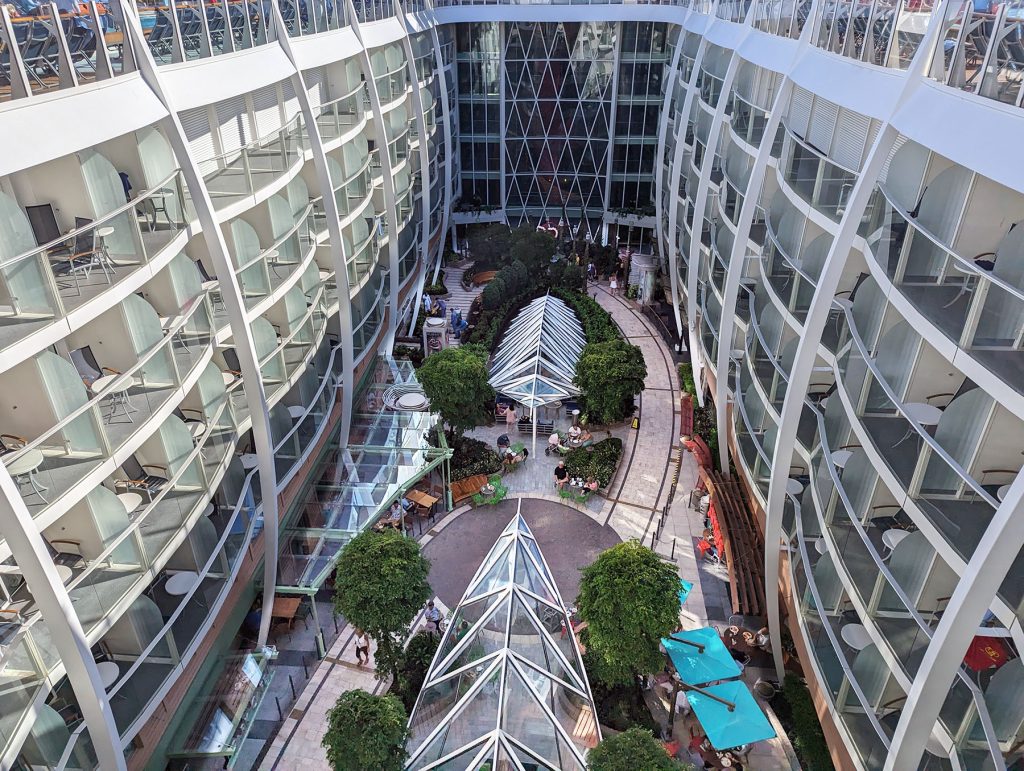 harmony of the seas central park neighborhood with balconies