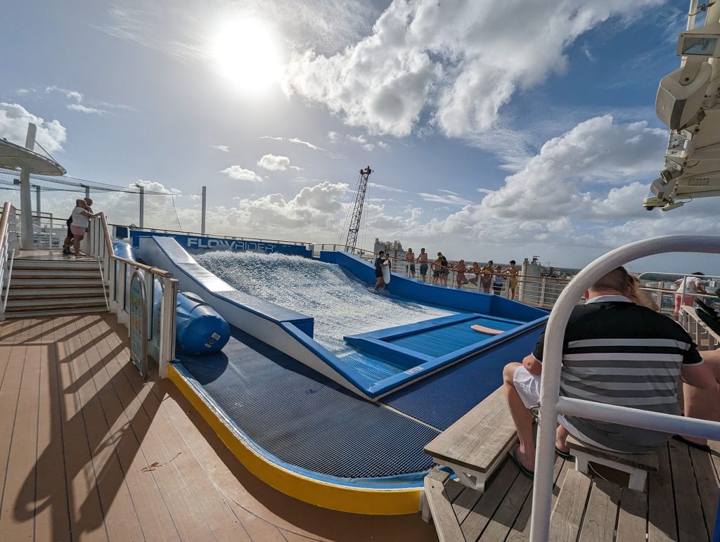 FlowRider under the sun on Harmony of the Seas