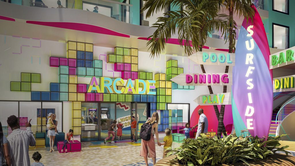 surfside sign on icon of the seas