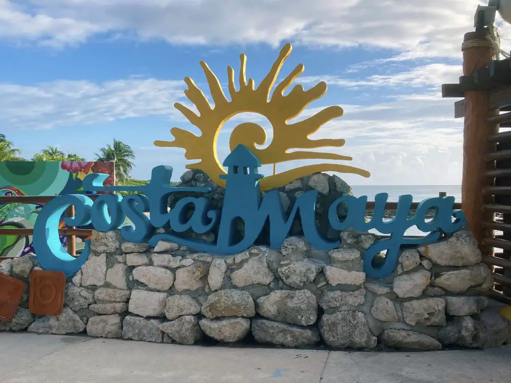 costa maya sign
