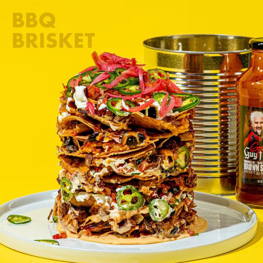 gold belly beef brisket trash can nachos