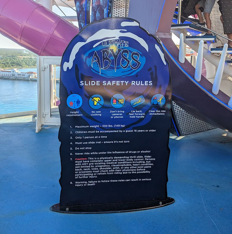 royal caribbean ultimate abyss rules