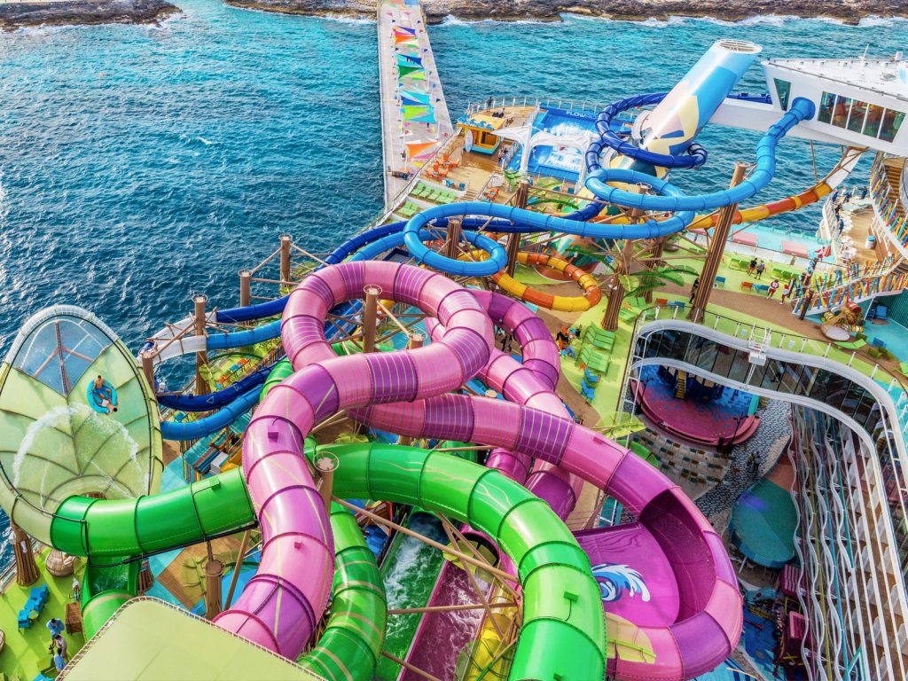 category 6 waterpark on icon of the seas