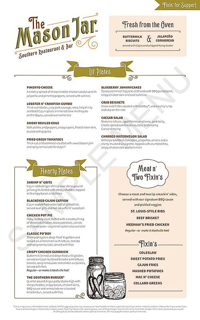 All About Royal Caribbean's The Mason Jar Cruise Spotlight