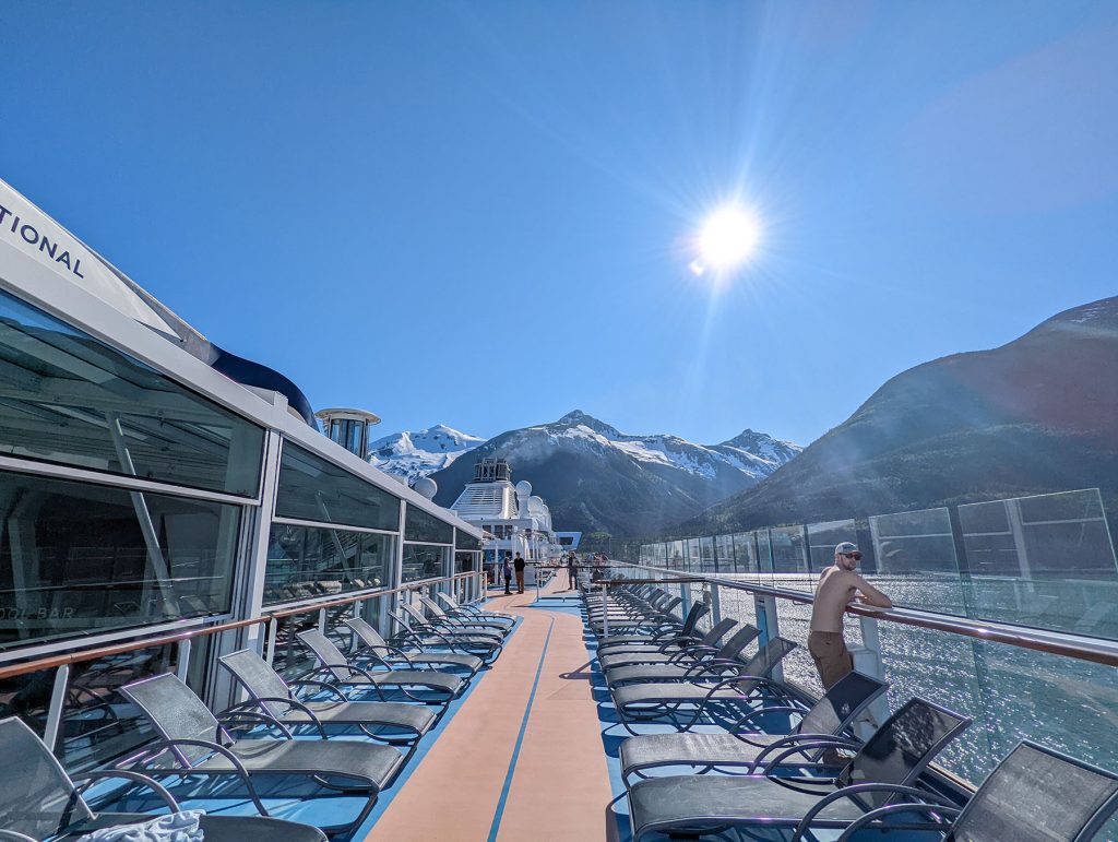 cruise deck in alaska