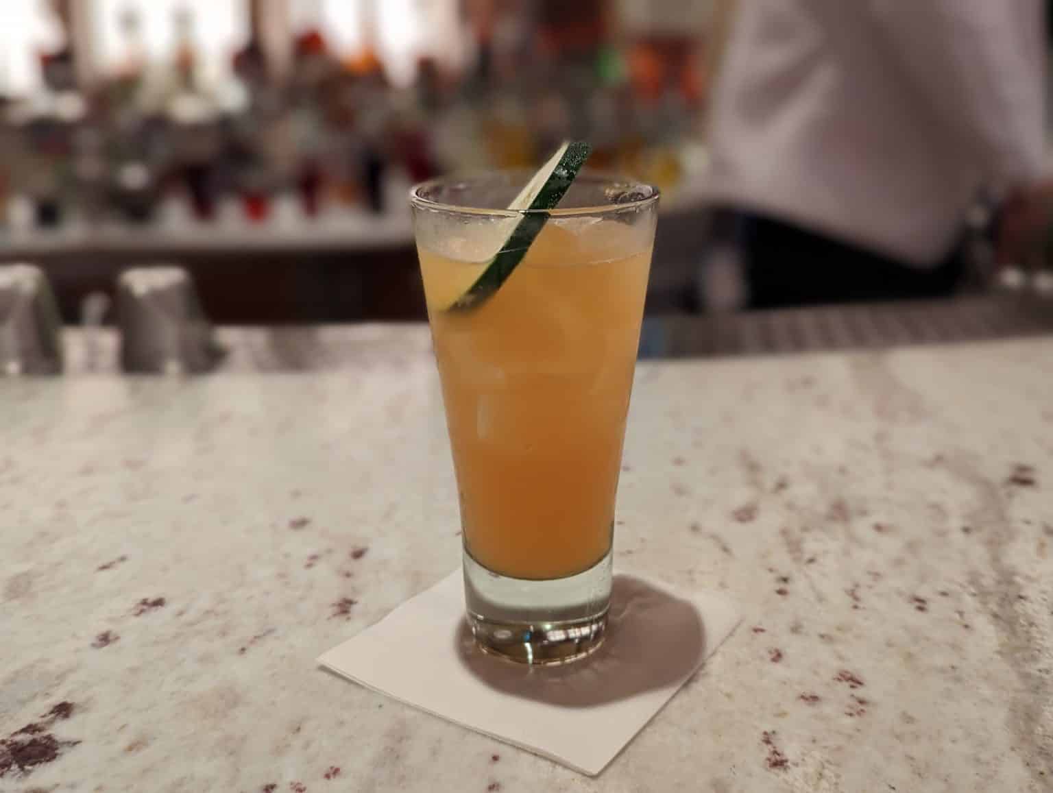 Make Carnival's Cucumber Sunrise from the Alchemy Bar Cruise Spotlight