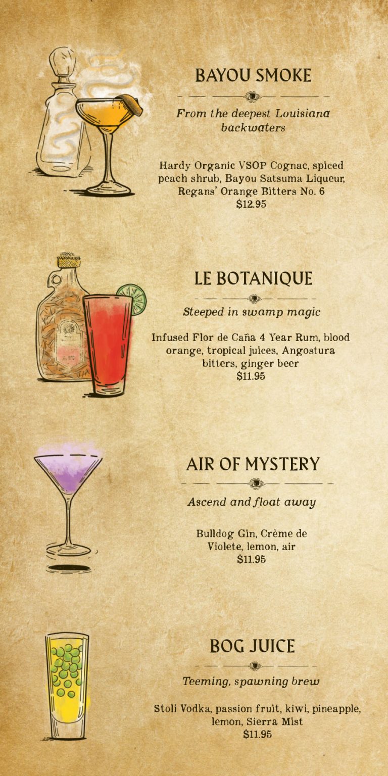Fortune Teller Bar Menu page 2