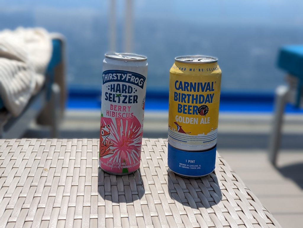 carnival thirsty frog hard seltzer and birthday beer