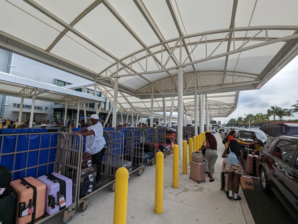 terminal f port miami luggage drop off