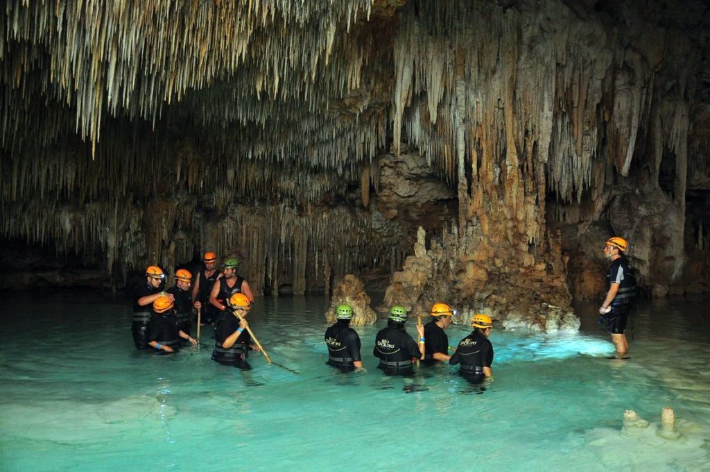 walking through rio secreto