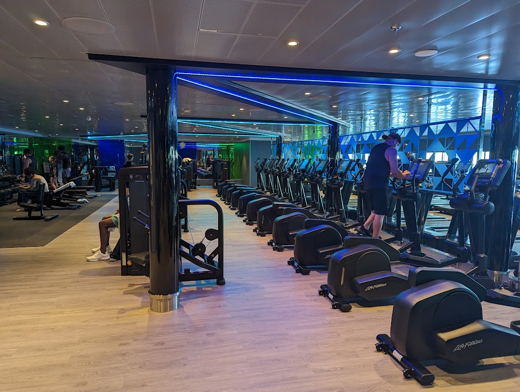 cloud 19 fitness center with elliptical machines