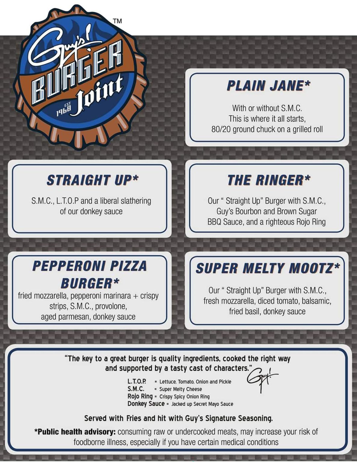 All About Carnival's Guy's Burger Joint (Italian) Cruise Spotlight