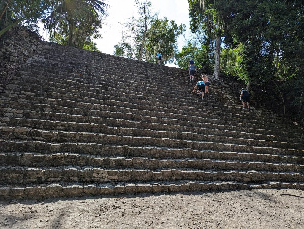 stairs at chacchoben