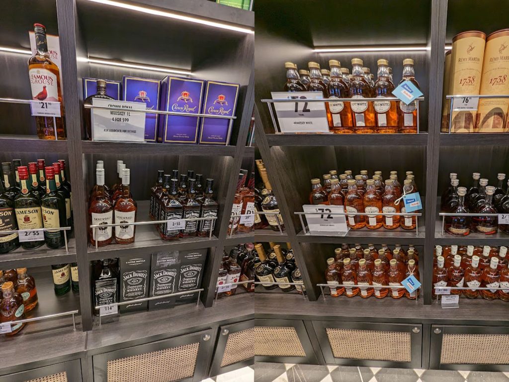 duty free liquor on carnival celebration
