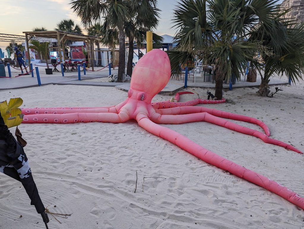 inflatable octopus