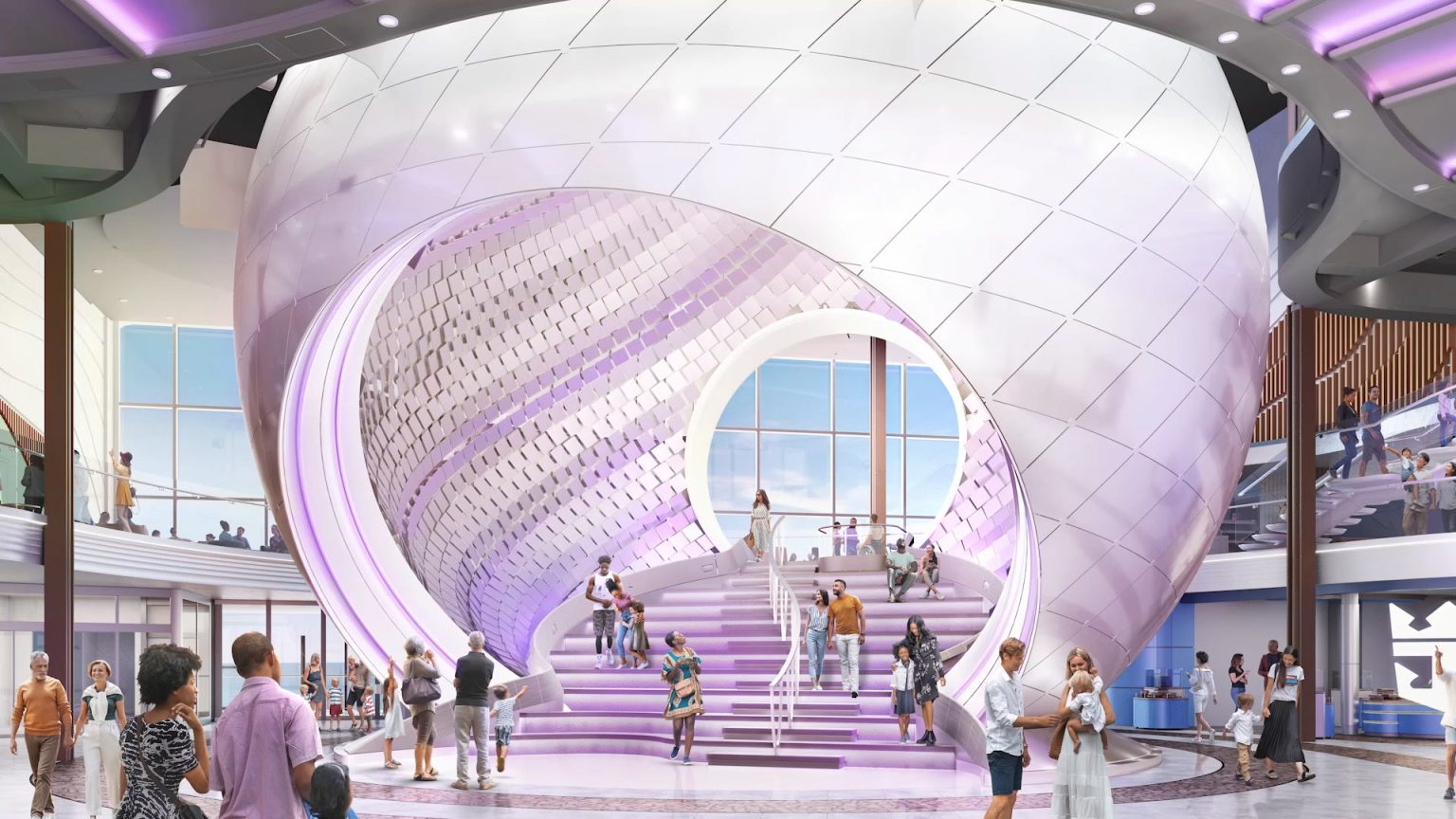 Icon of the Seas Royal Promenade and The Pearl Finally Revealed ...