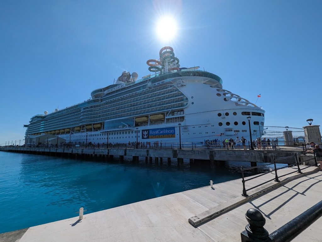 liberty of the seas docked at Royal Naval Dockyard