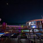 movie on cruise ship at night