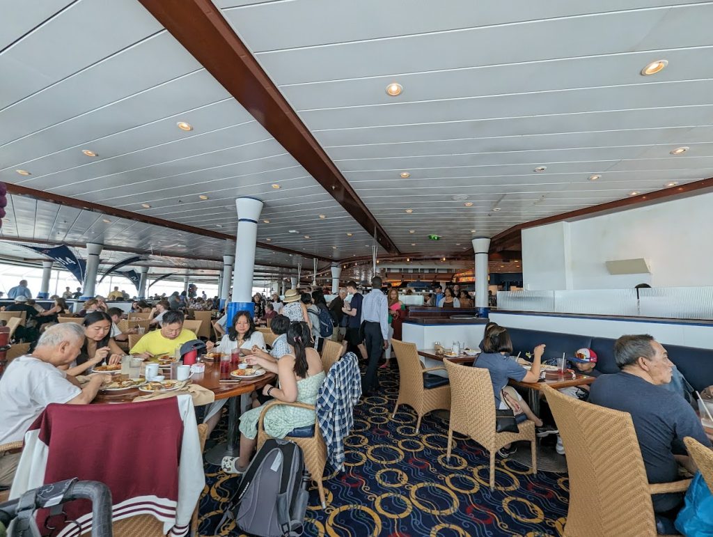 windjammer at embarkation lunch