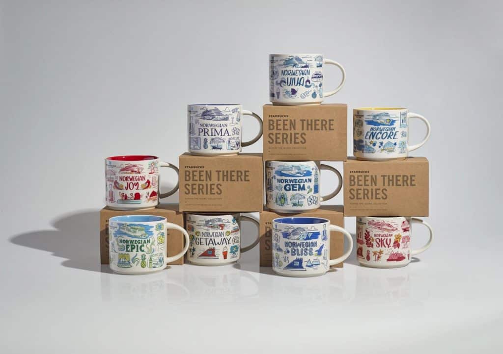 norwegian been there starbucks mugs