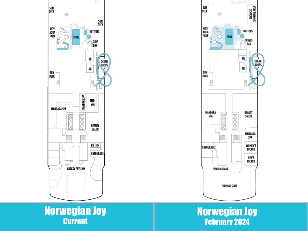 norwegian joy deck 16 change