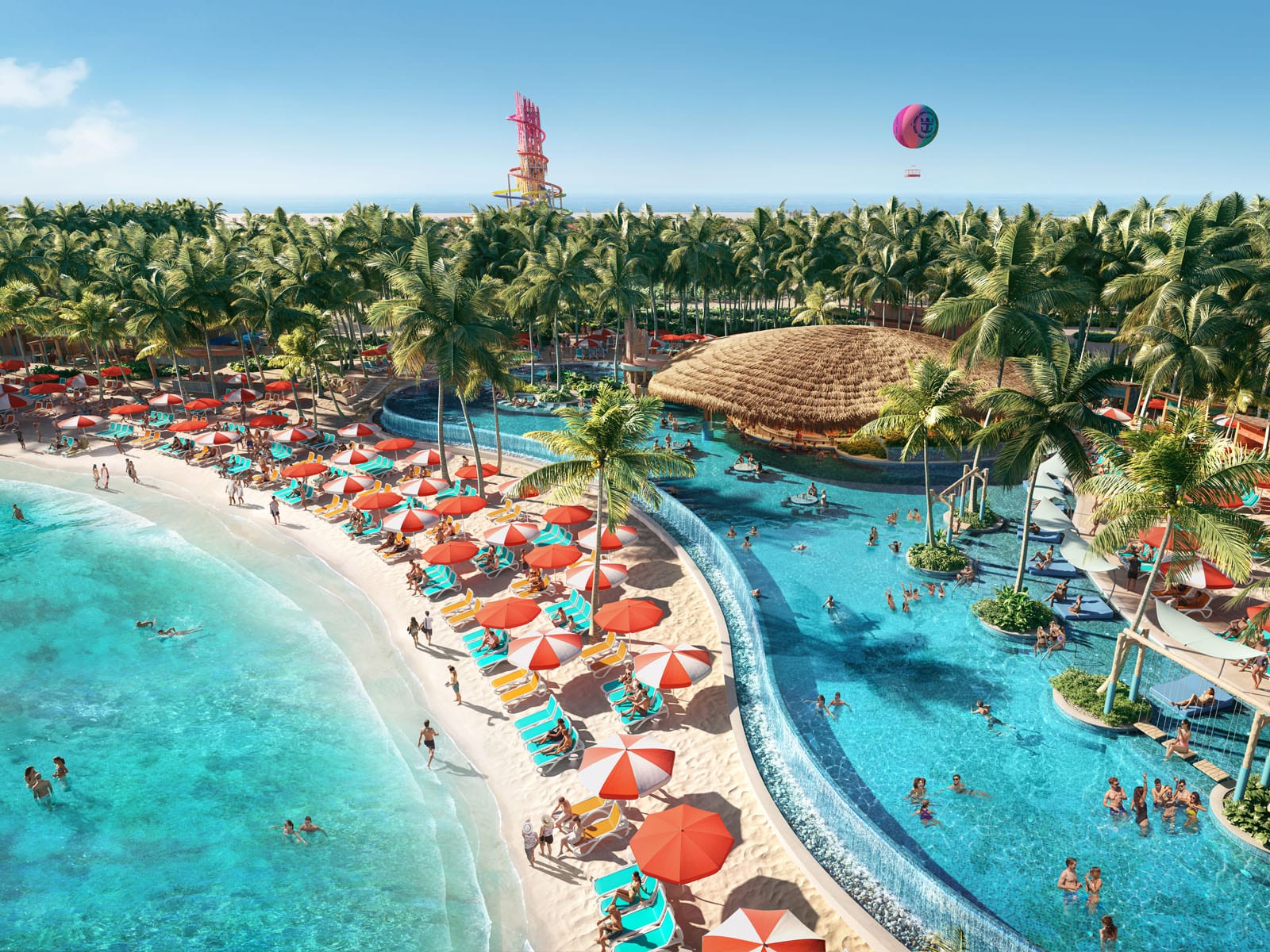 hideaway beach overview on perfect day at cococay