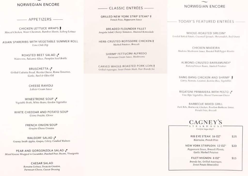 All About Norwegian's Main Dining Room Cruise Spotlight