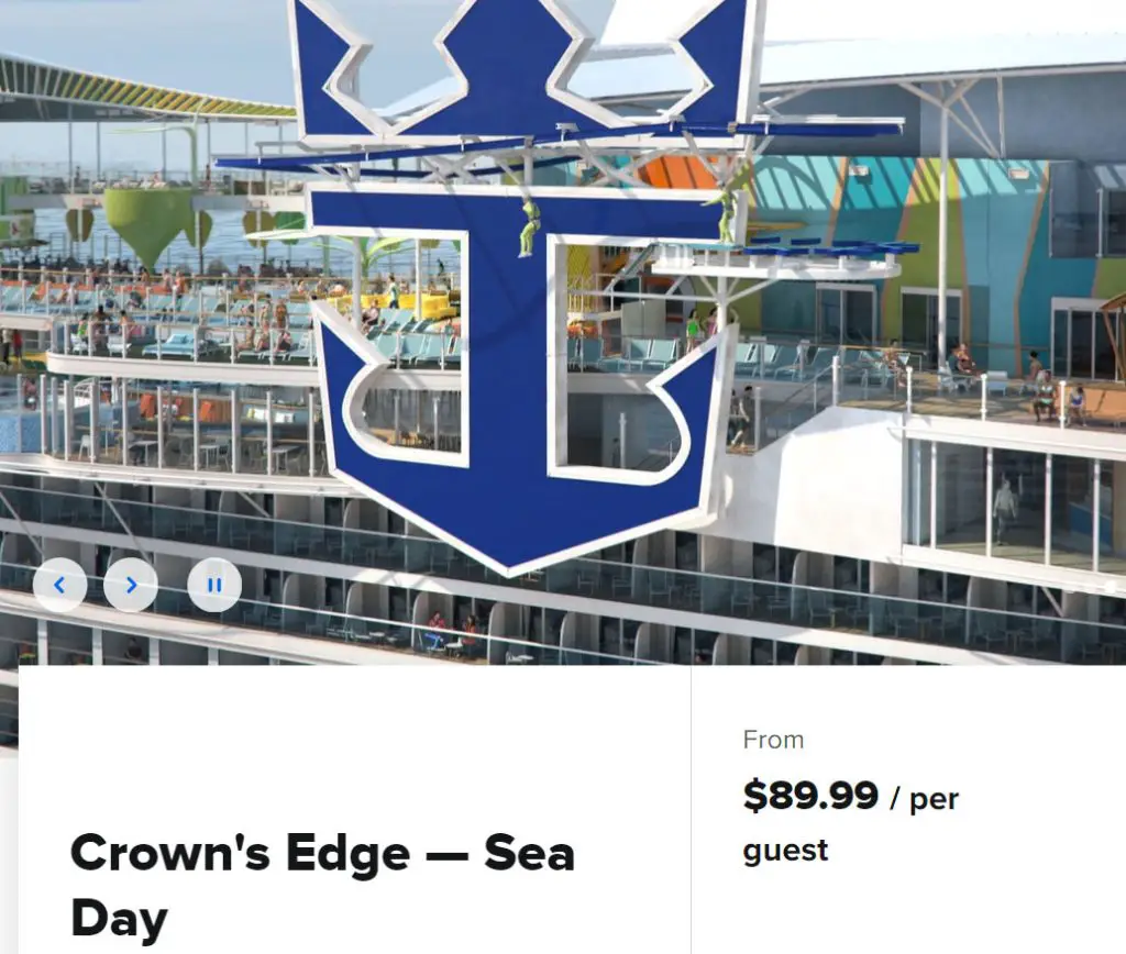 crown's edge cruise planner cost
