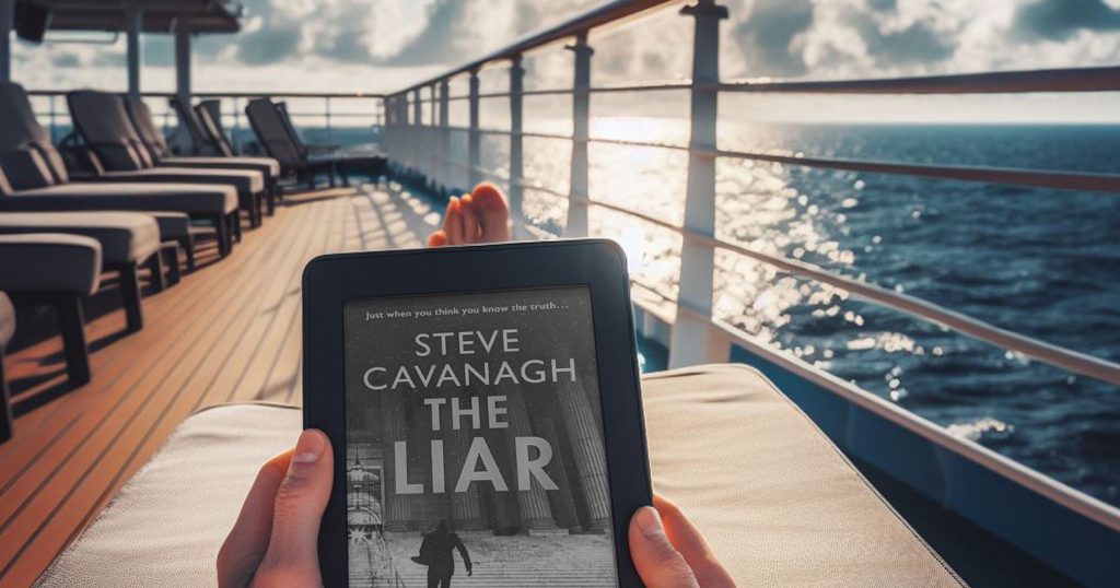 kindle ereader on cruise ship