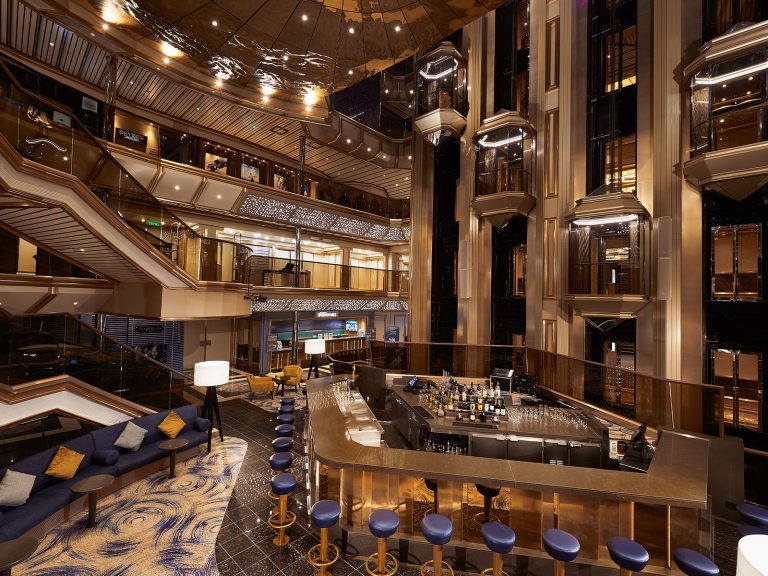 Atrium Bar on the Carnival Sunrise