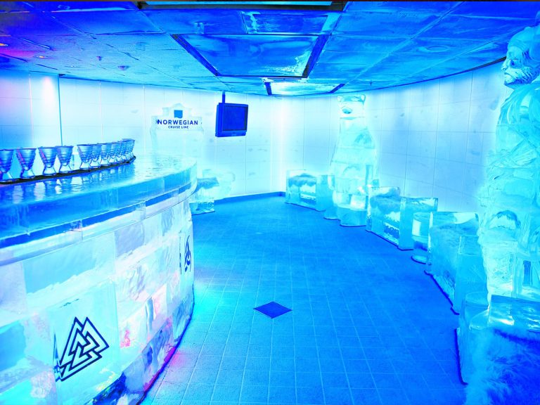 Norwegians Skyy Vodka Ice Bar