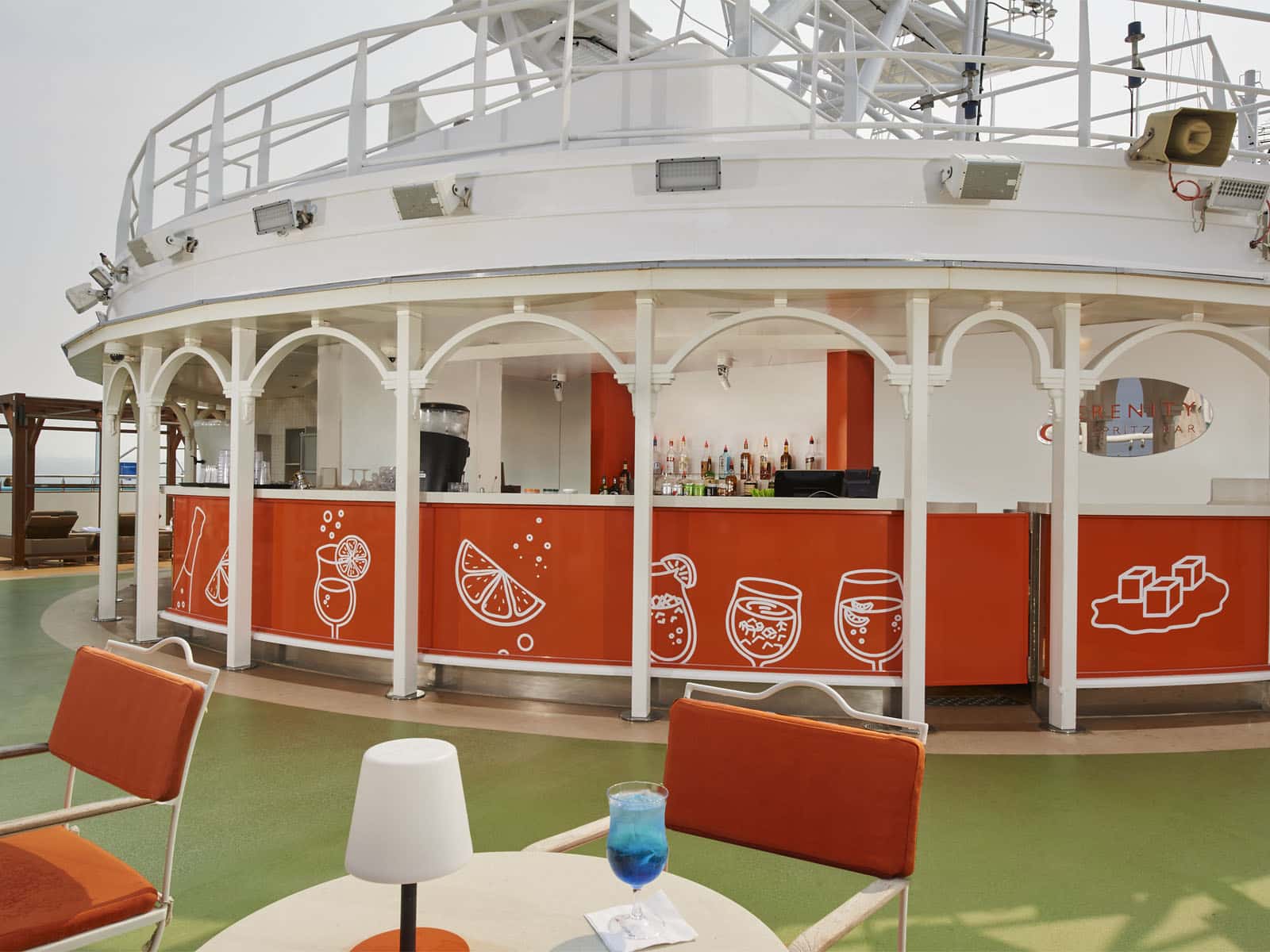 Carnival's Serenity Pool Bar