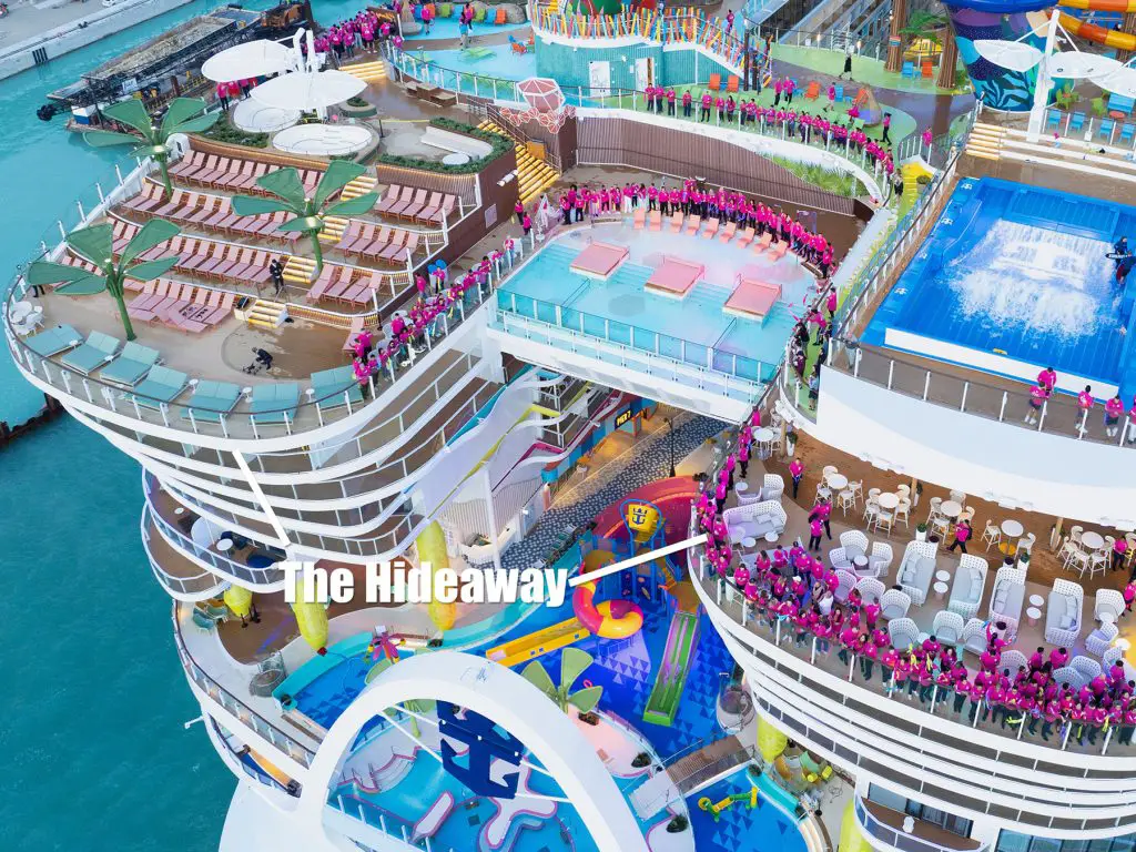 the hideaway on icon of the seas