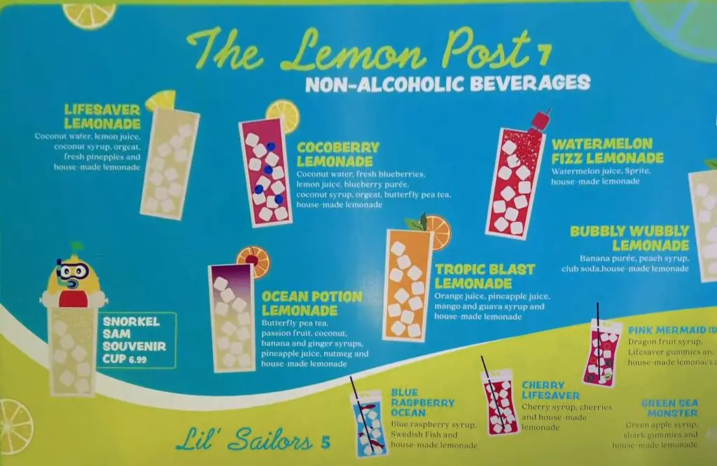 lemon post bar menu page 2