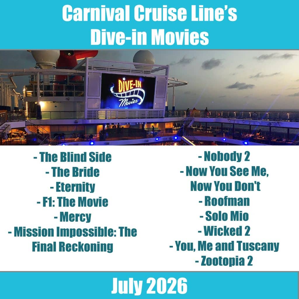 carnival dive in movies july 2026