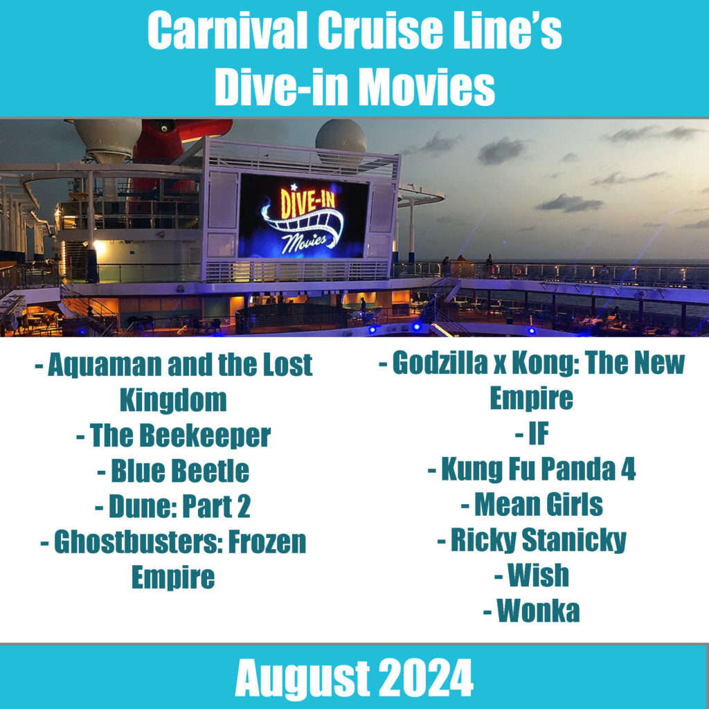 carnival drive in movies for august 2024