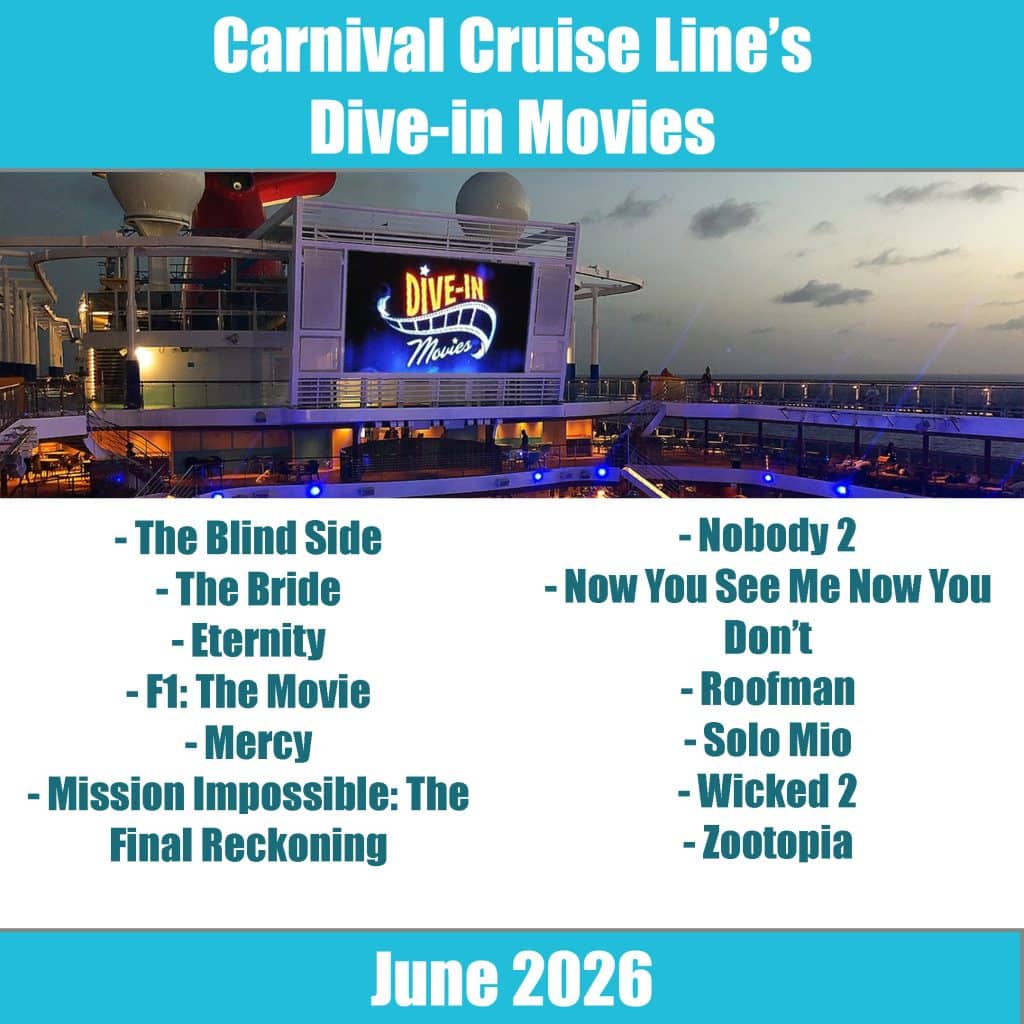 carnival dive in movies june 2026