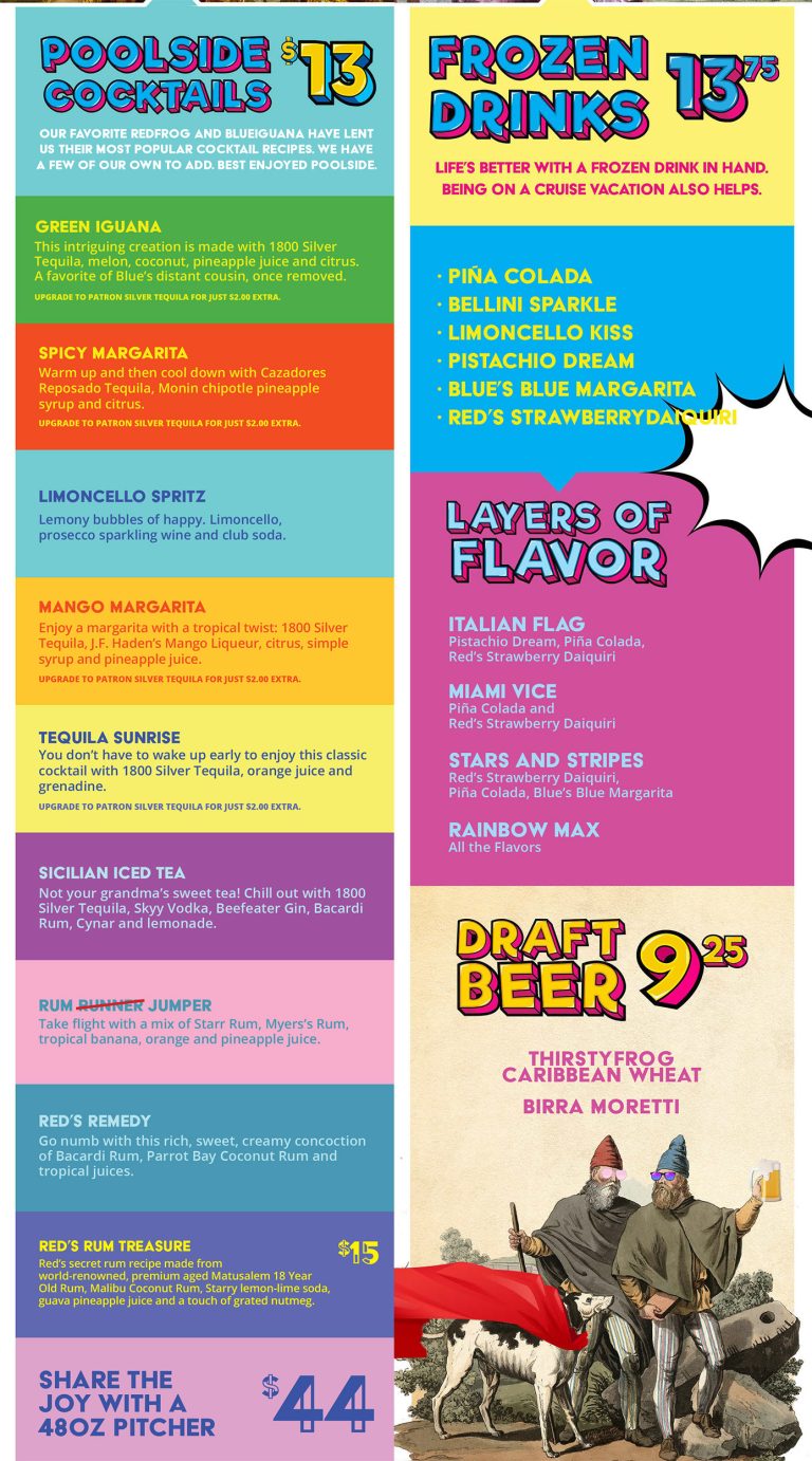 Rococo Menu page 1