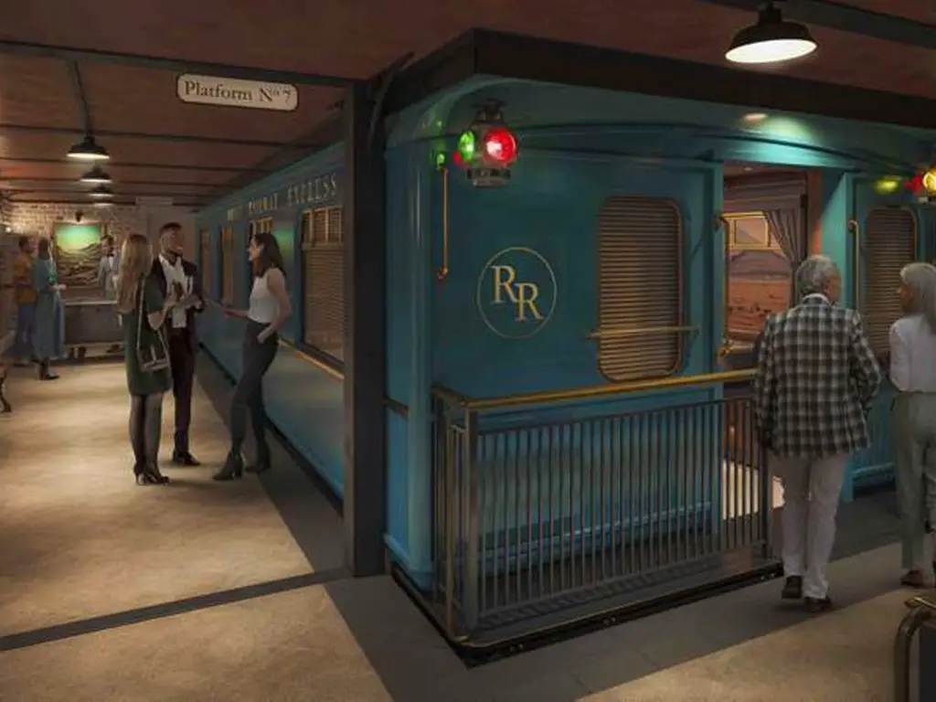 royal railyway utopia station people boarding