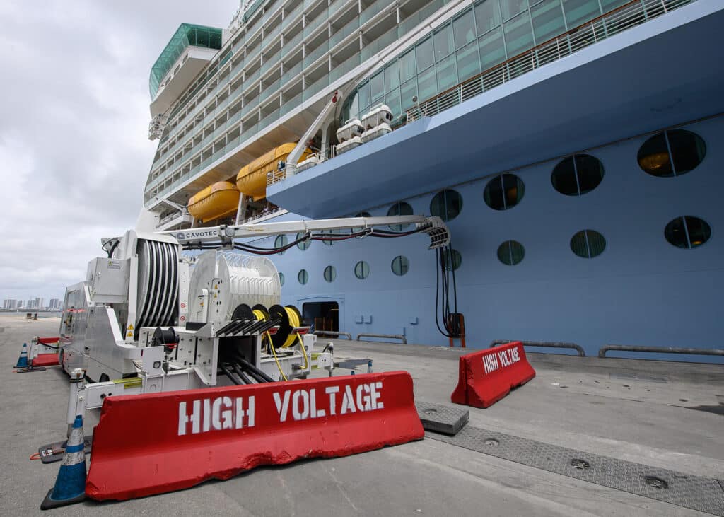 carnival conquest shore power