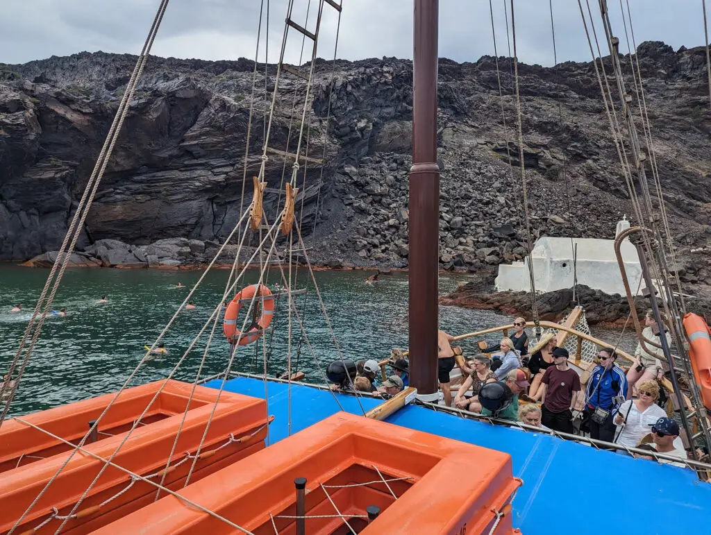 santorini hot springs