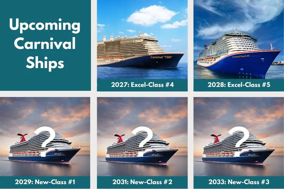 carnival upcoming cruise ships