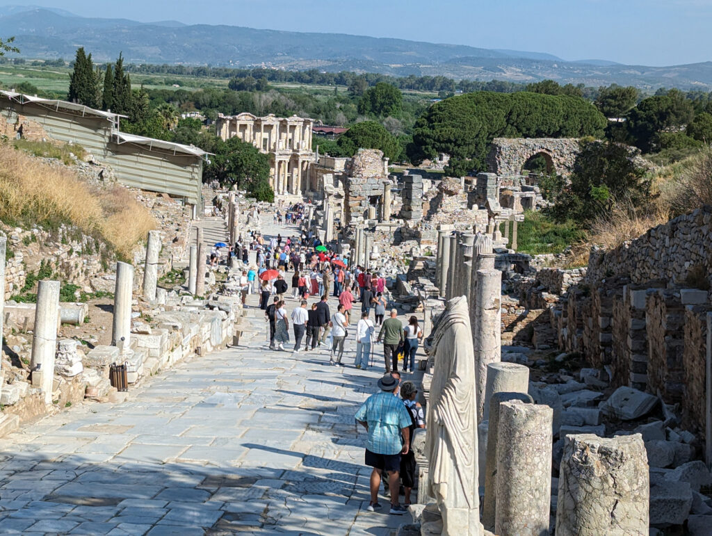 road to celsus library in ephesus