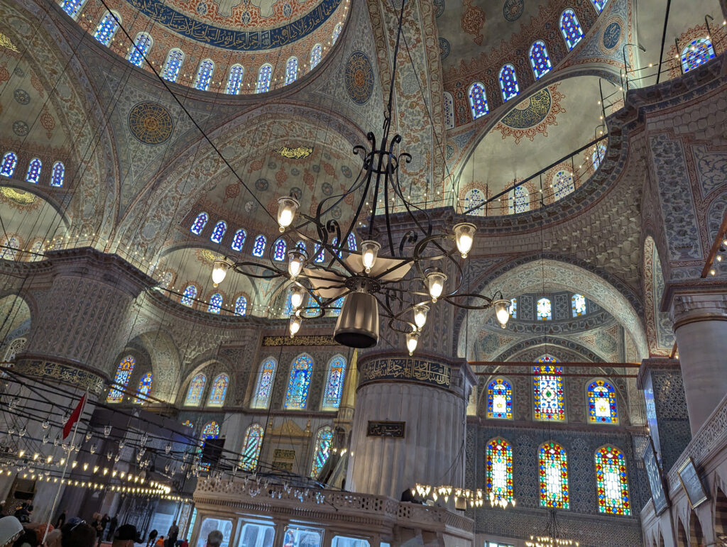 blue mosque ceiling